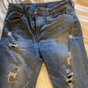 Aéropostale Blue High Waisted Ankle Jeggings